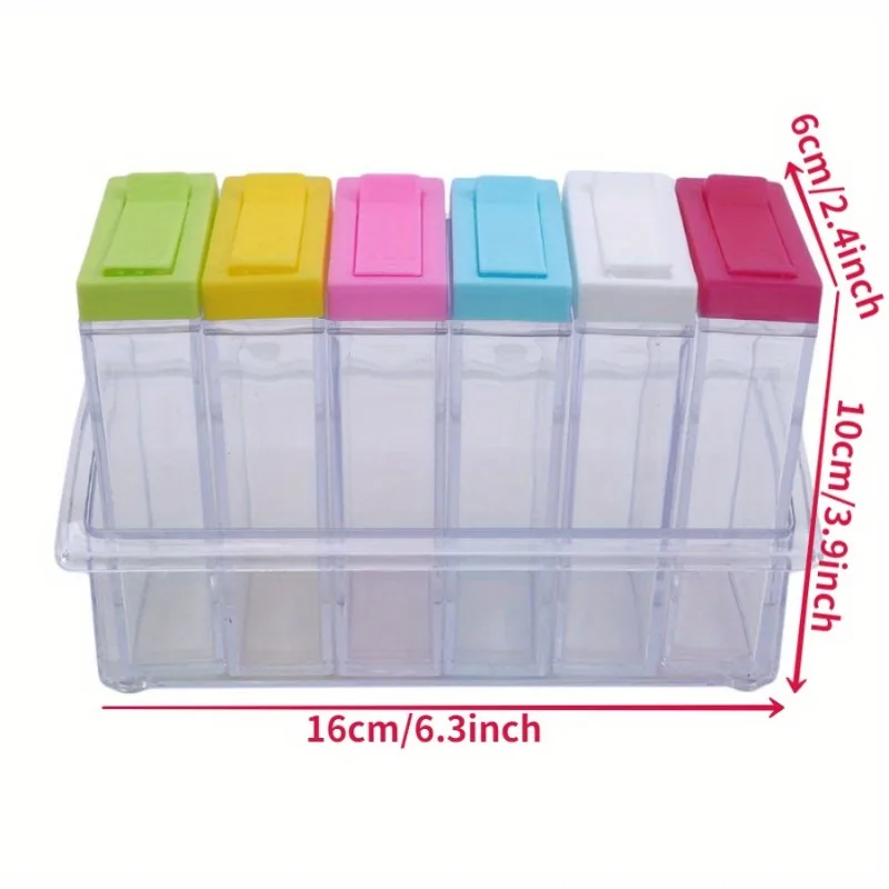Transparent Seasoning Six Grid - Kitchen Appliances Organizer recension och pris