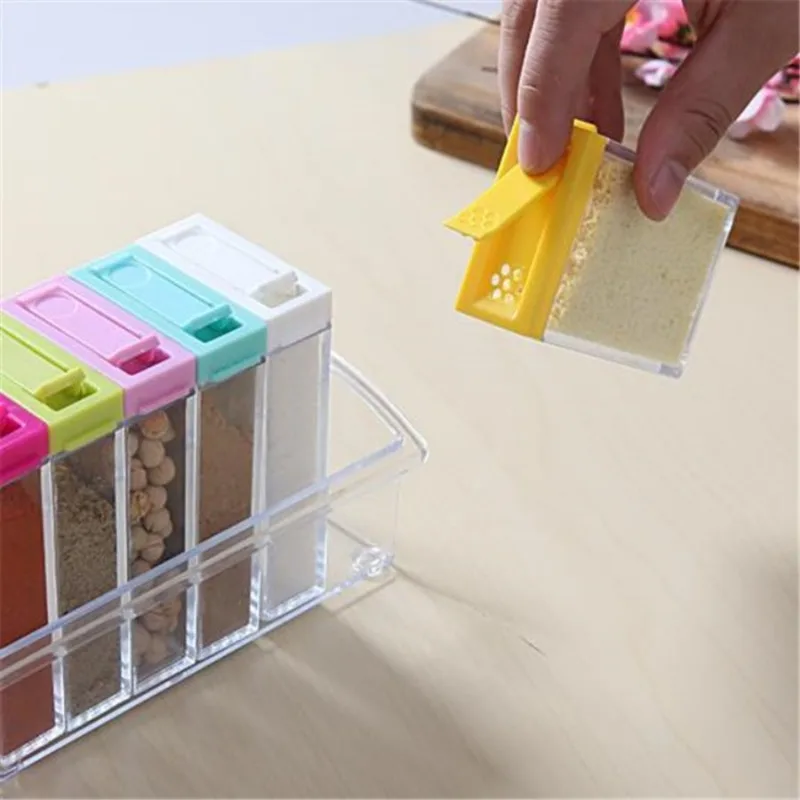 Transparent Seasoning Six Grid - Kitchen Appliances Organizer recension och pris