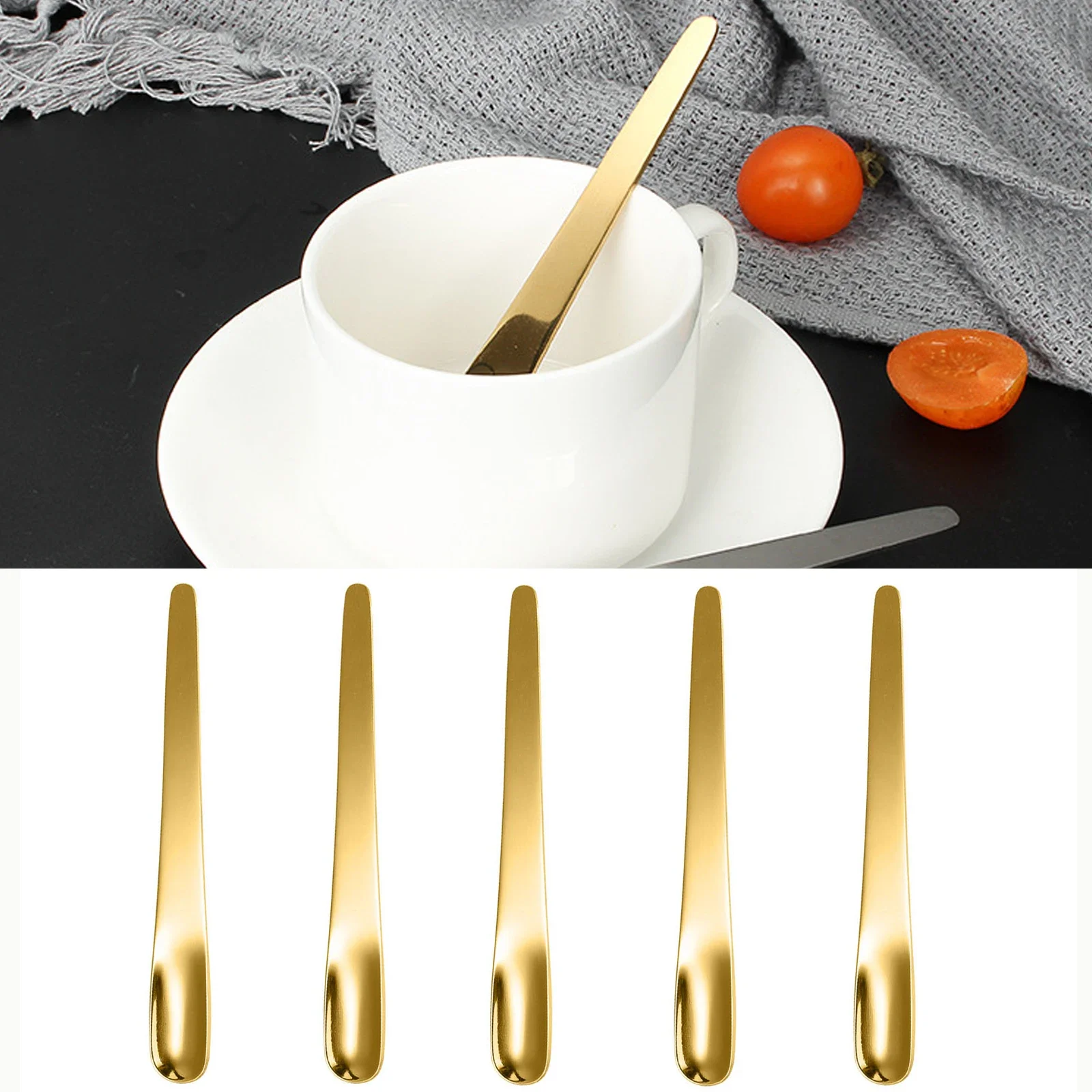 5PCS Coffee Spoon Stainless St - Kitchen Appliances Germany recension och pris