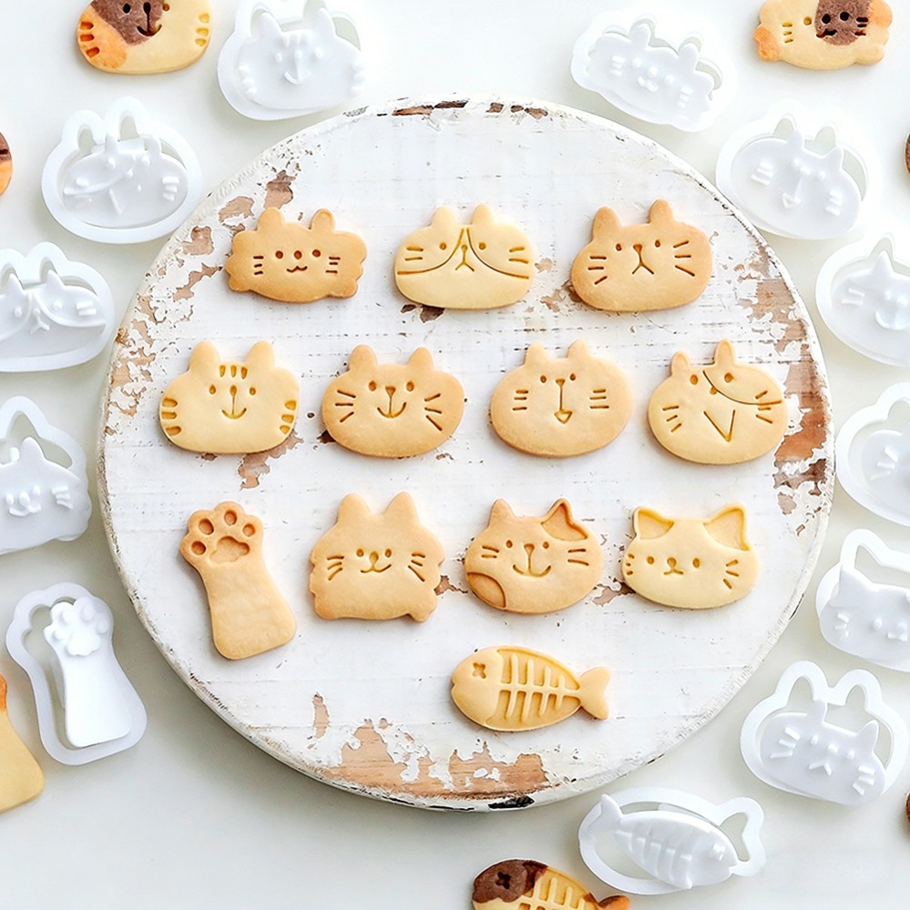 Cute Kitten DIY Stamp Cookie C - Kitchen Appliances On Sale recension och pris