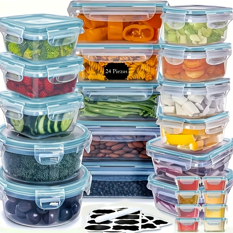 48PCS BPA-Free Food Storage Se - Kitchen Appliances Organizer recension och pris