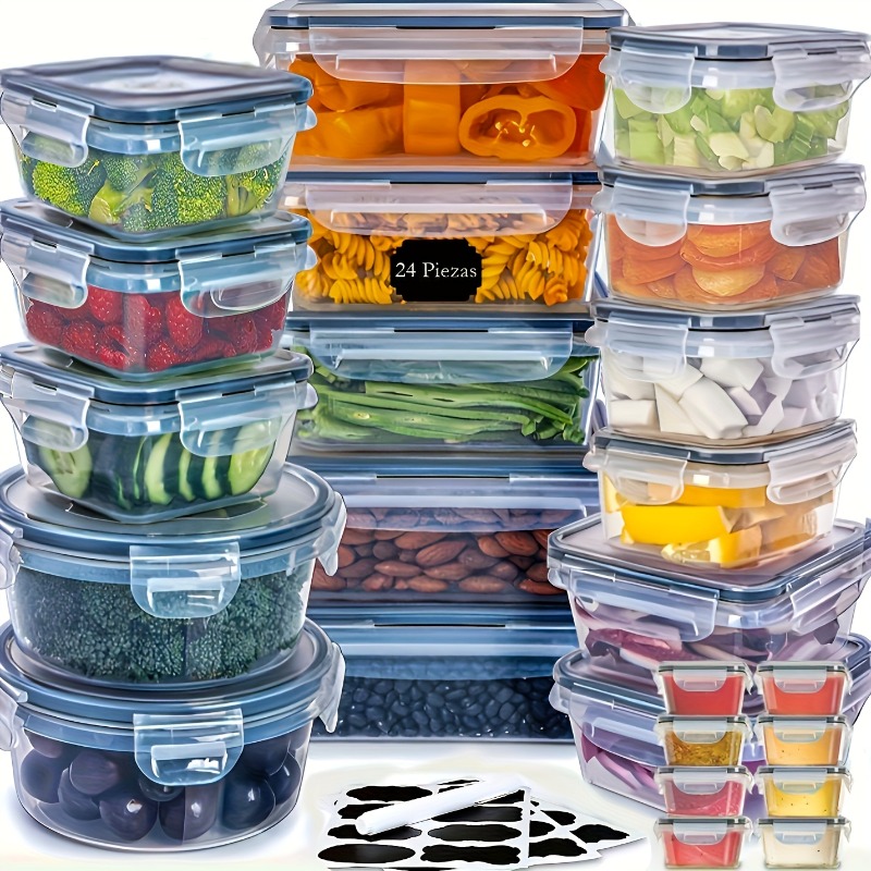 48PCS BPA-Free Food Storage Se - Kitchen Appliances Organizer recension och pris